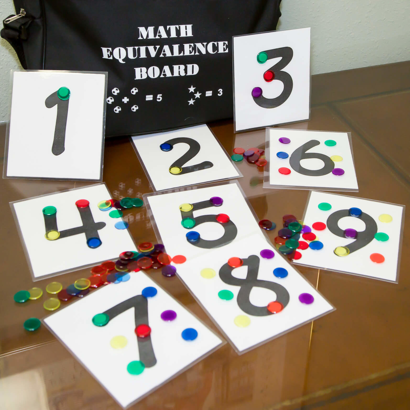 Math Dot Overlay Cards